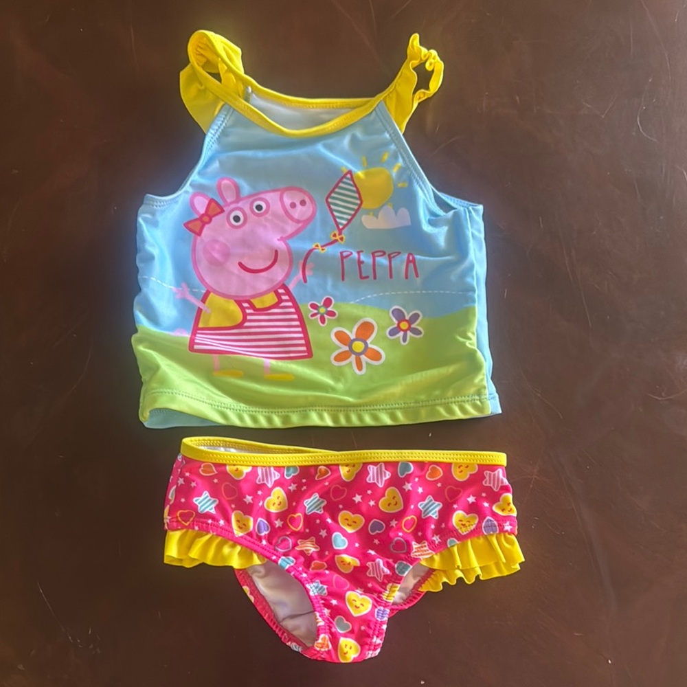 Peppa Pig Yellow and Blue Swimsuit